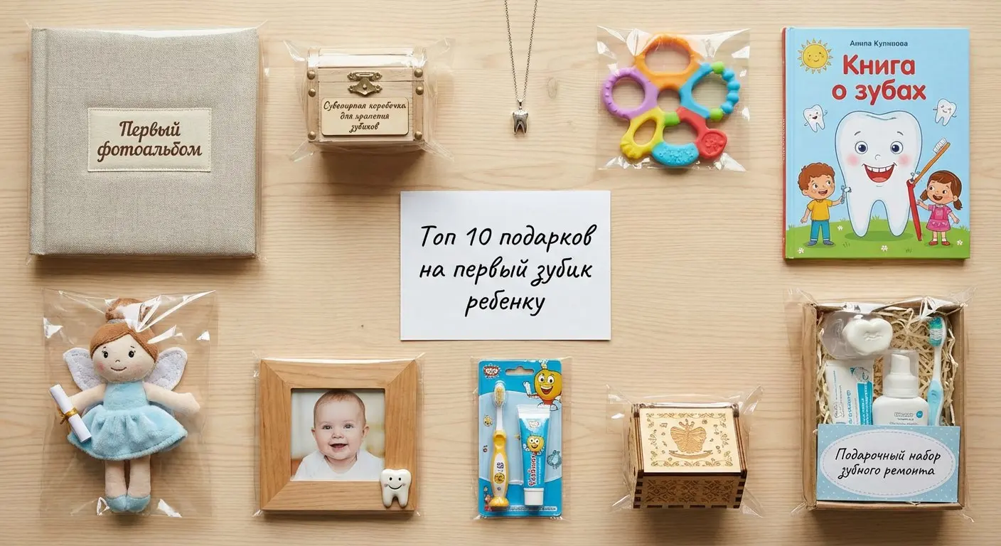 Топ 10 подарков на первый зубик ребенку