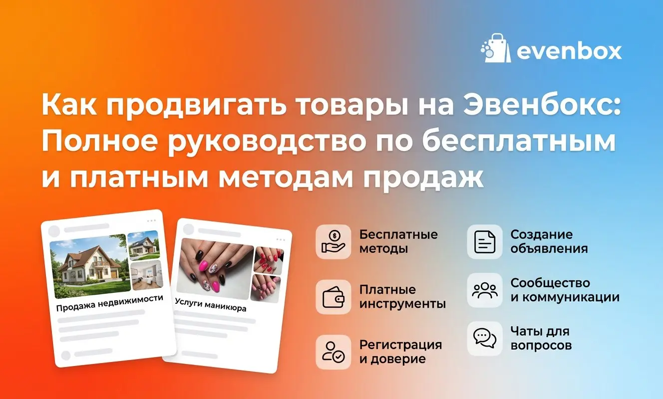 Как продвигать товары на Эвенбокс: Полное руководство по бесплатным и платным методам продаж