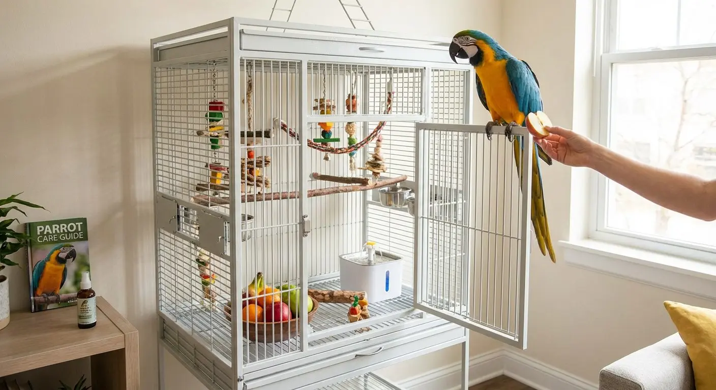 Как правильно содержать попугая дома - советы и рекомендации