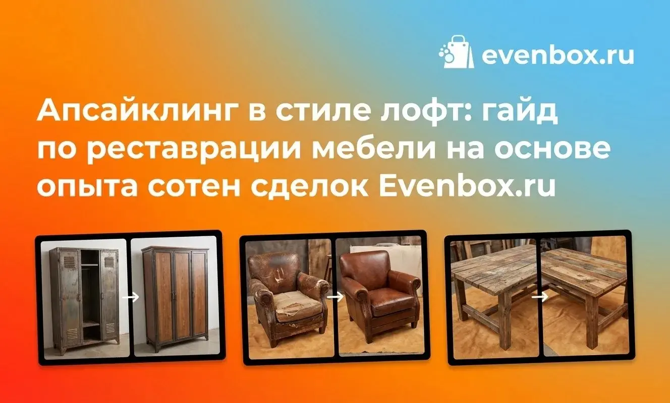 Апсайклинг в стиле лофт: гайд по реставрации мебели на основе опыта сотен сделок Evenbox.ru