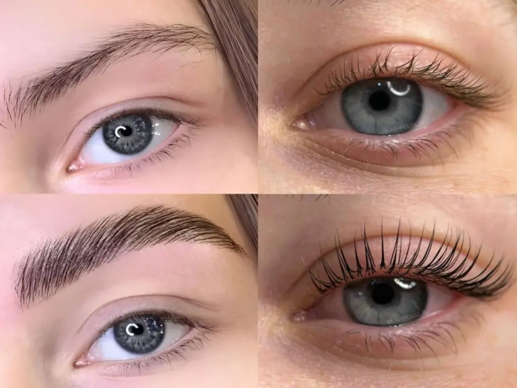 Оформление бровей, ламинирование ресниц