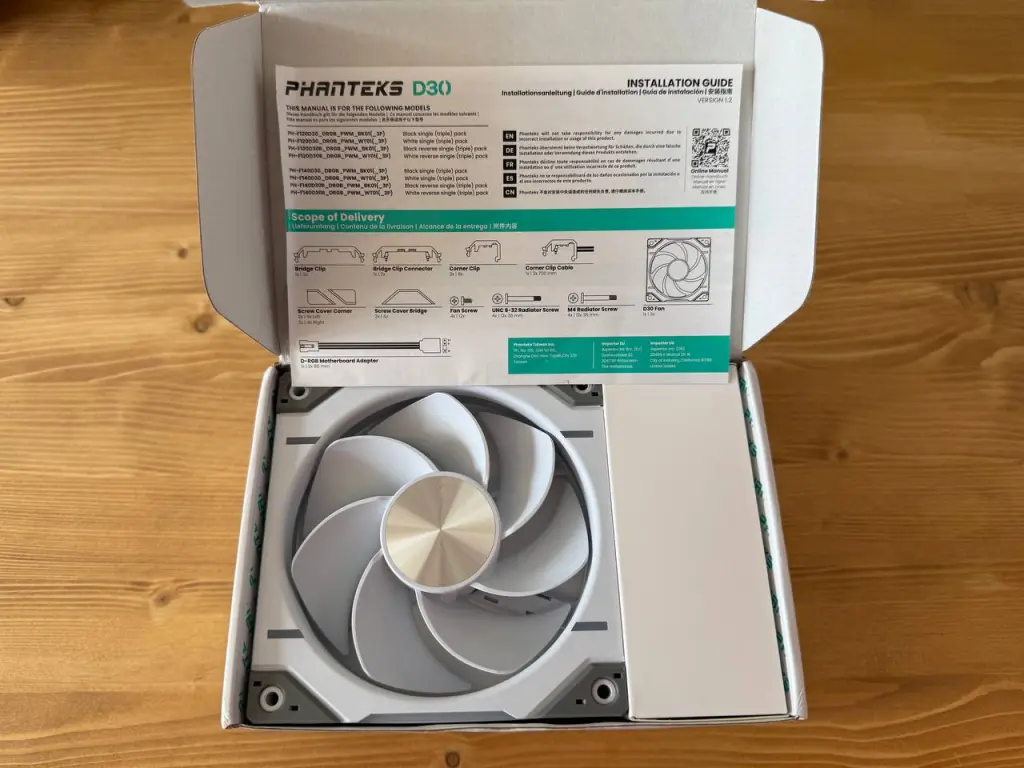 Вентиляторы Phanteks D30 120 White ARGB - Купить Комплект