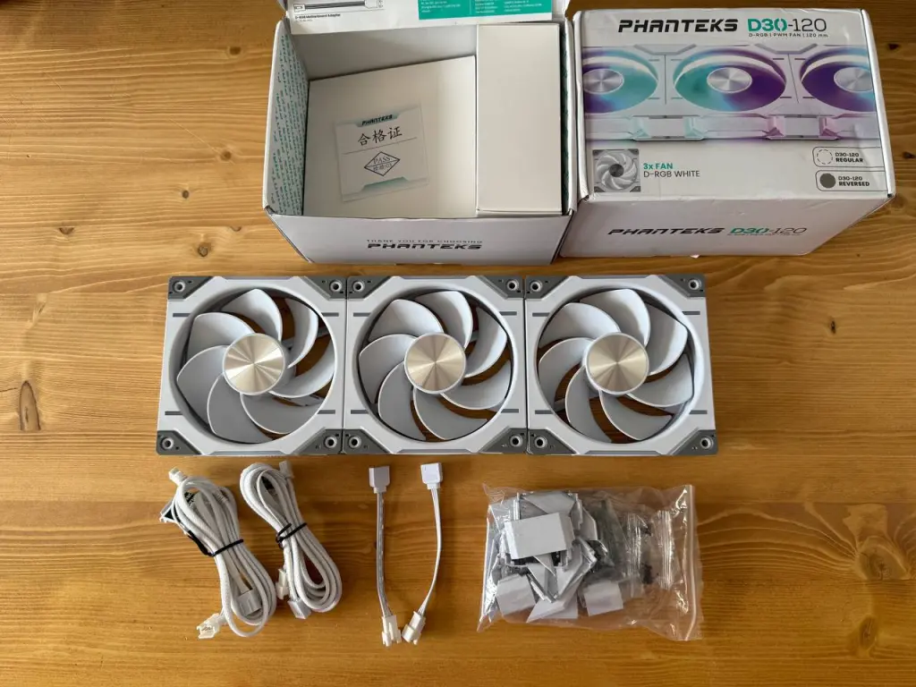 Вентиляторы Phanteks D30 120 White ARGB - Купить Комплект