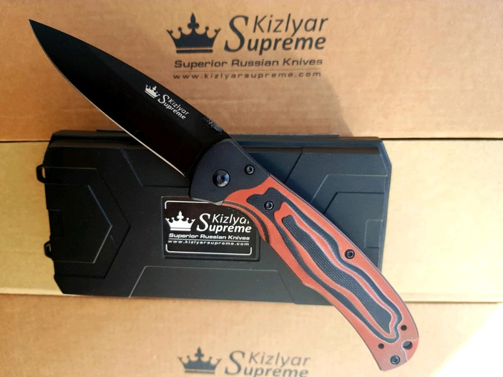 Нож Kizlyar Supreme Prim D2 Black Titanium
