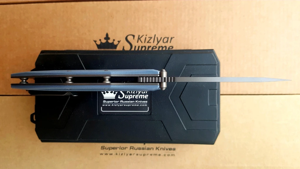 Нож Kizlyar Supreme Zorg D2 Gray Titanium