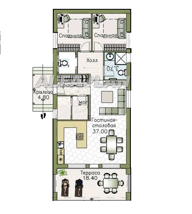Дом, 101 м², Сельхоз (СНТ или ДНП), 5 сот