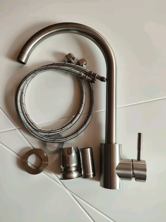 Однорычажный смеситель Savol S-sus3002 излив 18 см цвет сатин