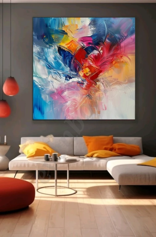 Картина маслом на холсте Радуга цветов