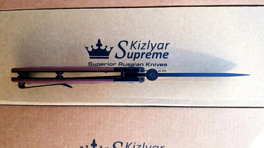 Нож Kizlyar Supreme Prim D2 Black Titanium