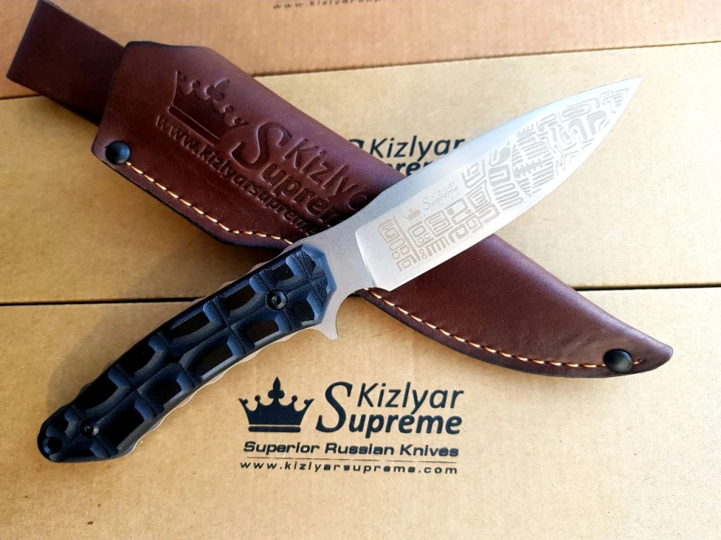 Нож Kizlyar Supreme Aztec Кожаные ножны