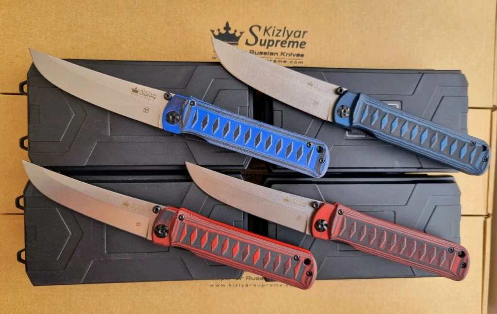 Ножи Kizlyar Supreme Whisper D2,AUS10Co,M390