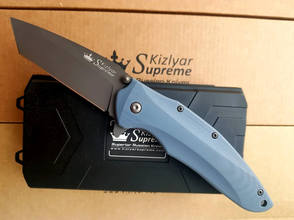 Нож Kizlyar Supreme Zorg D2 Gray Titanium