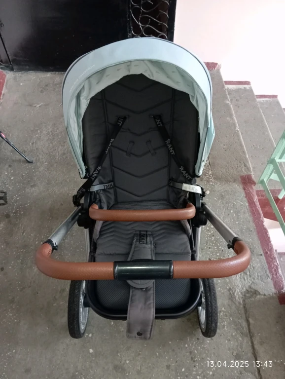 Коляска Rant Flex 2022 2 в 1 бирюзовая