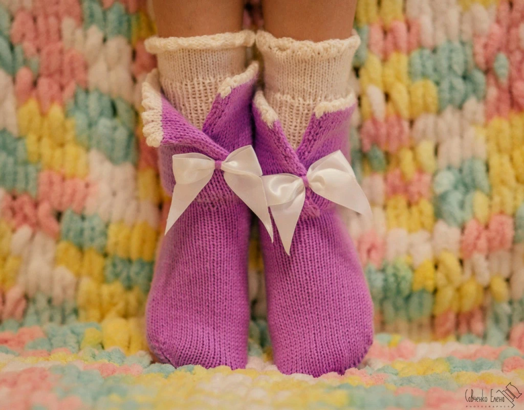 Носочки для мамы и дочки