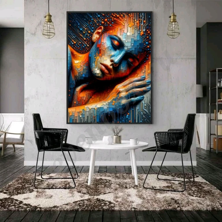 Картина маслом на холсте Абстрактный портрет