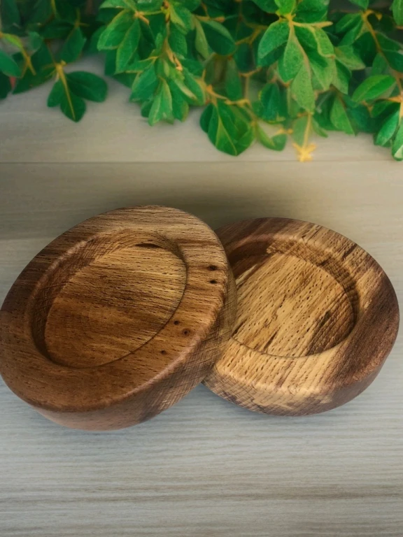 Подсвечники из бука большие 3 шт