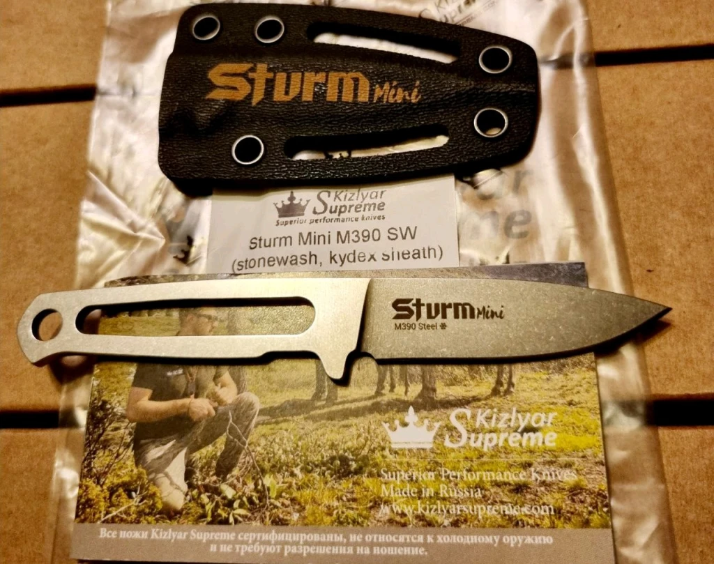 Нож Kizlyar Supreme Sturm Mini M390 Крио