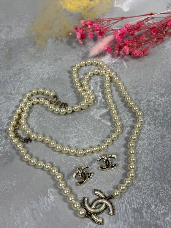 Сет (бусы/серьги) Chanel