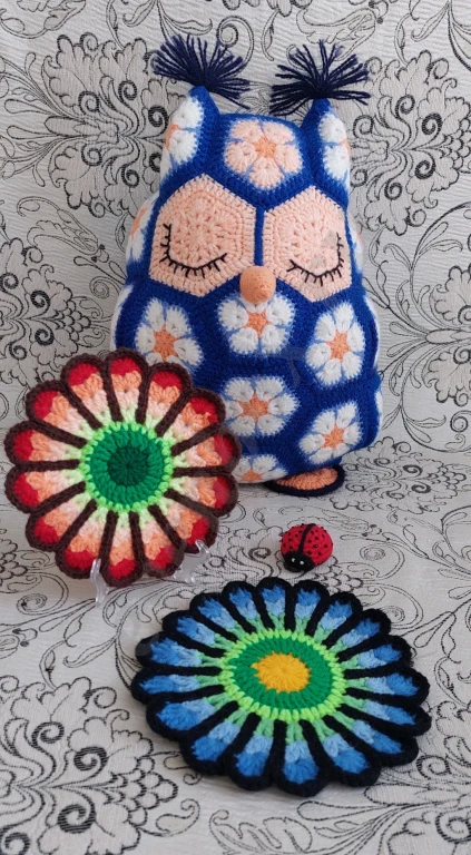 Прихватки радужные (ручная работа)