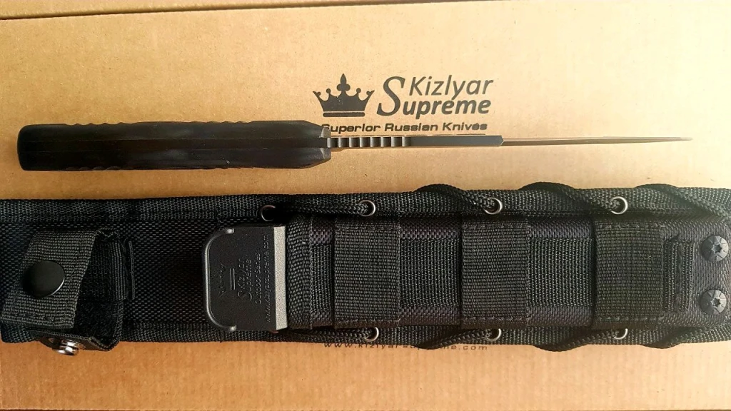 Нож Kizlyar Supreme Legion D2 Black Titanium