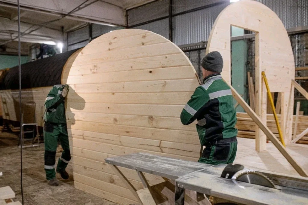 Бани-Бочки из сосны.