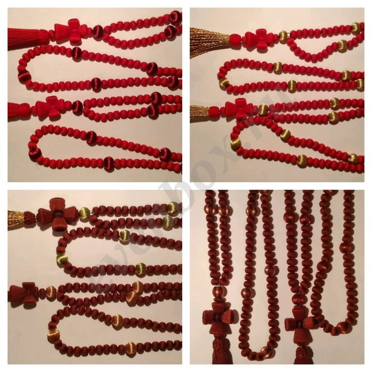 Чётки с бисером, архиерейские, ручной работы