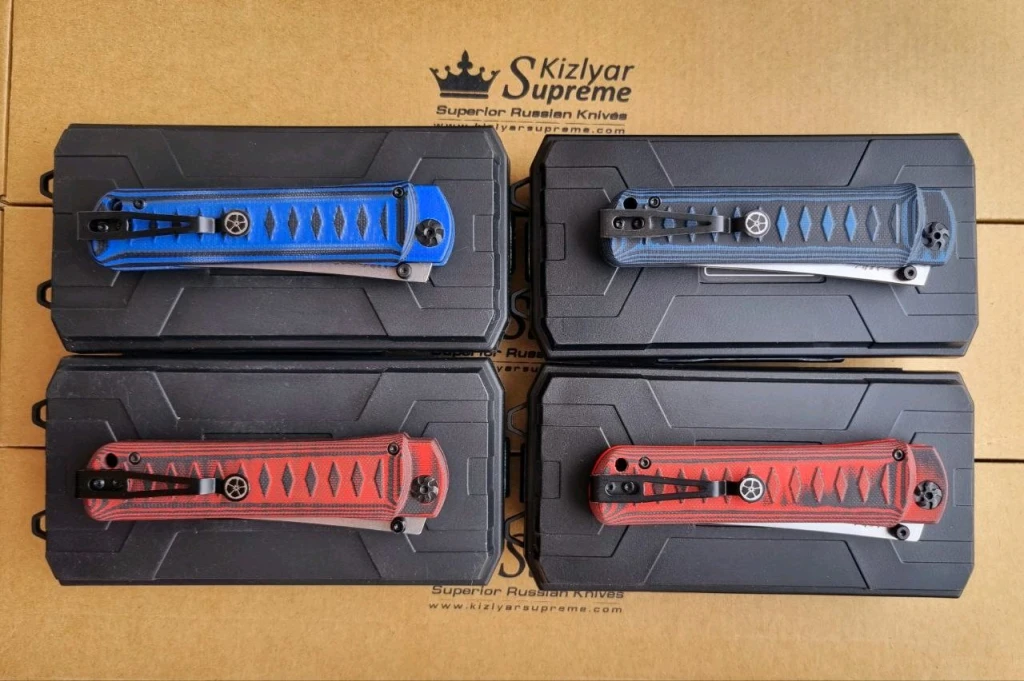 Ножи Kizlyar Supreme Whisper D2,AUS10Co,M390