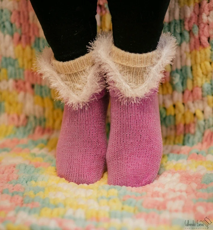 Носочки для мамы и дочки