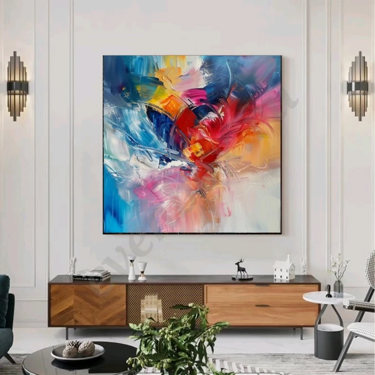 Картина маслом на холсте Радуга цветов