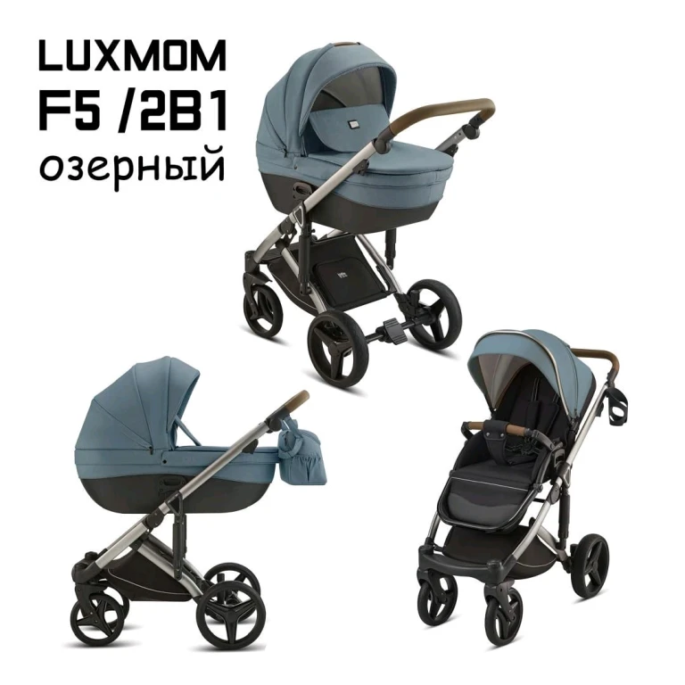 Коляска детская Luxmom F5 3 в 1 с рождения
