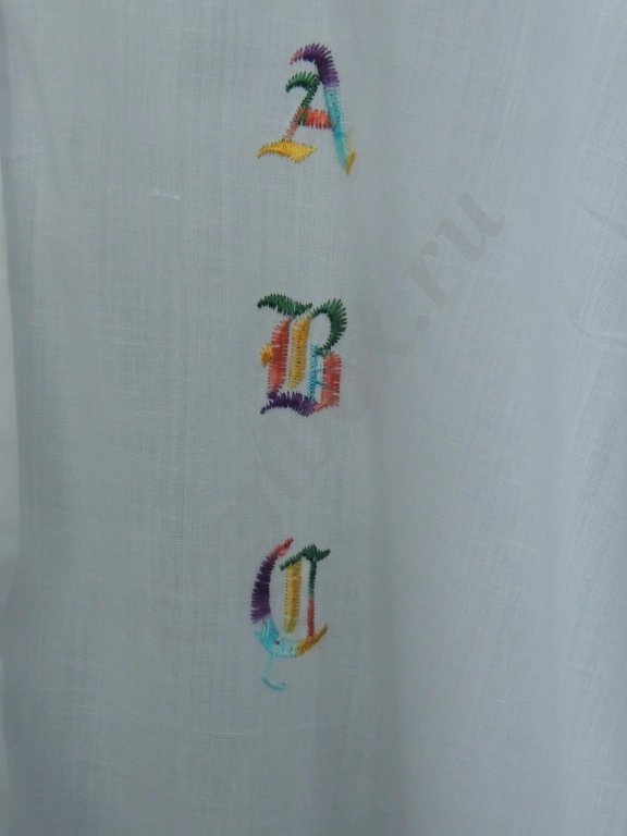 Рубашка белая с вышивкой