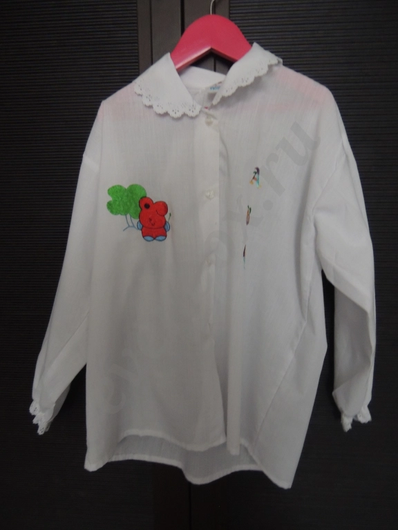 Рубашка белая с вышивкой
