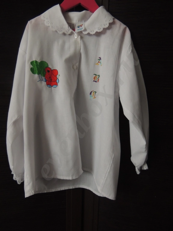 Рубашка белая с вышивкой