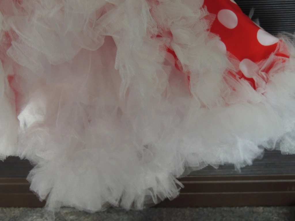 Красное платье в горох