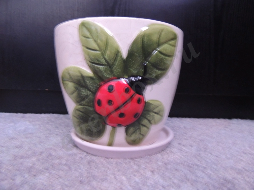 Керамический горшок для цветка 2 л.