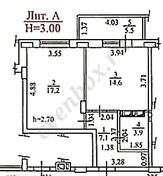 Квартира, 1 комната, 43 м², Агент