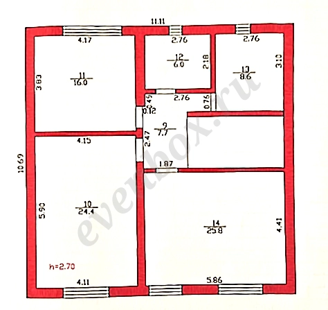 Дом, 228 м², Поселения (ИЖС), 6 сот