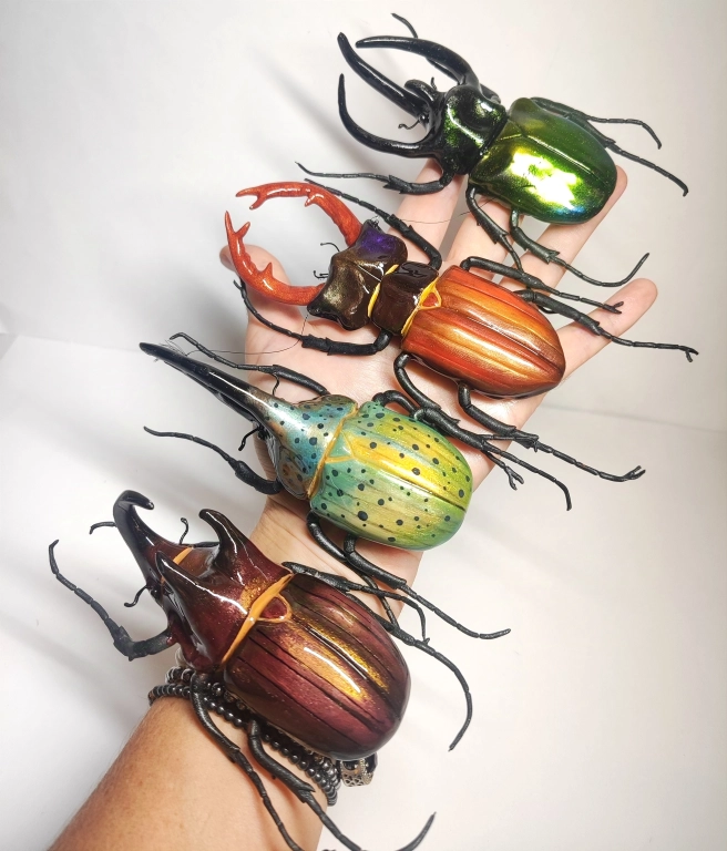 Жуки и другие насекомые. Фигурки.