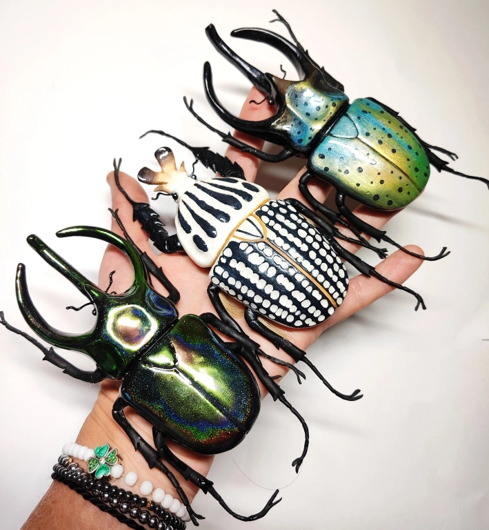 Жуки и другие насекомые. Фигурки.