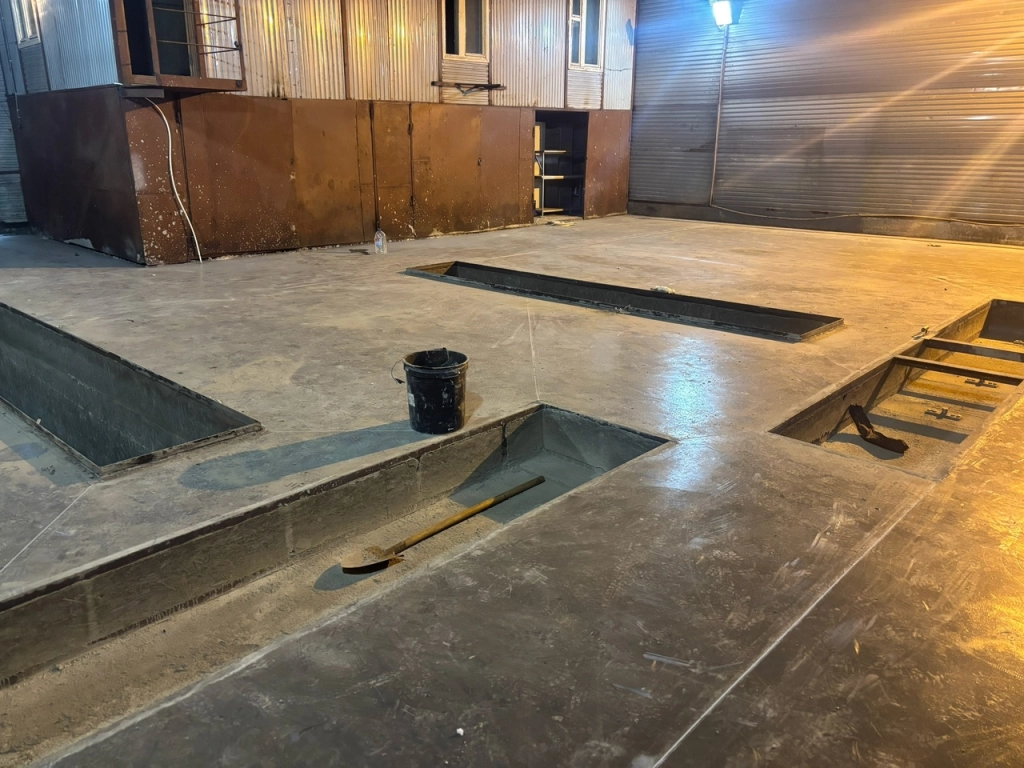 Промышленные бетонные полы с топпингом