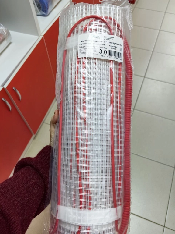 Теплый пол на сетке