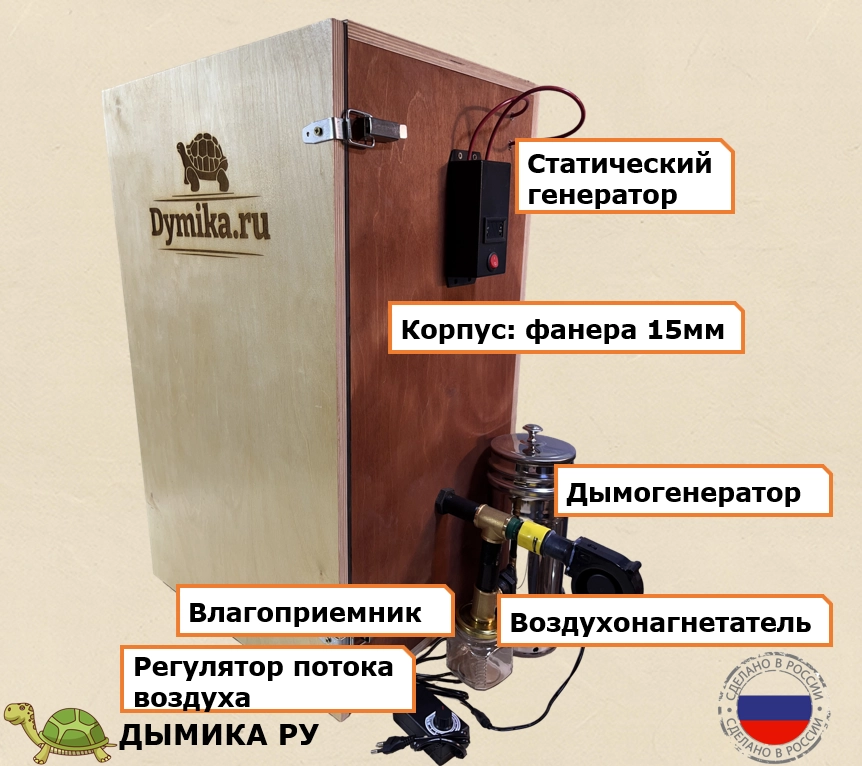 Электростатическая коптильня холодного копчения электростатическая Дым