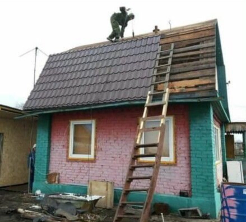 Строительная бригада.