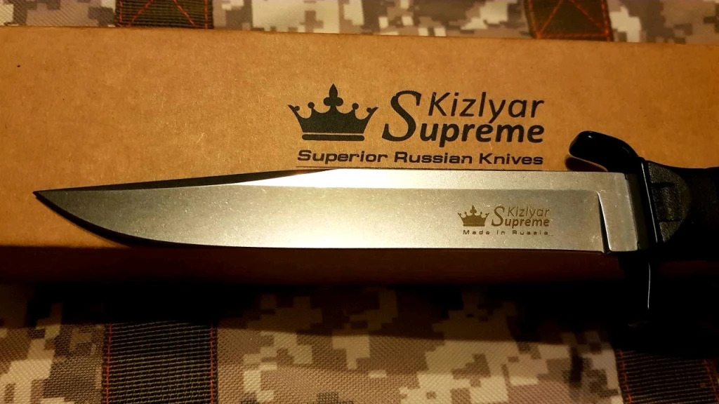 Нож Kizlyar Supreme Vector AUS8 Stonewash