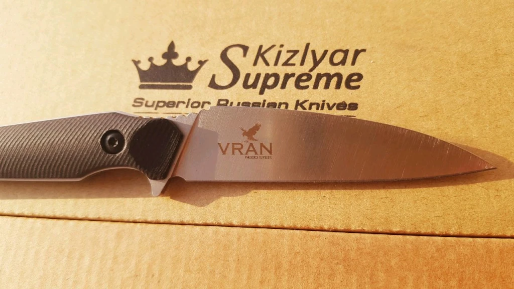 Нож Kizlyar Supreme Vran N690 Black G10