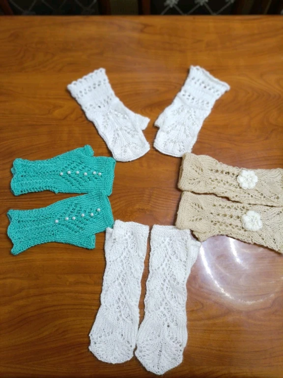 Ажурные митенки