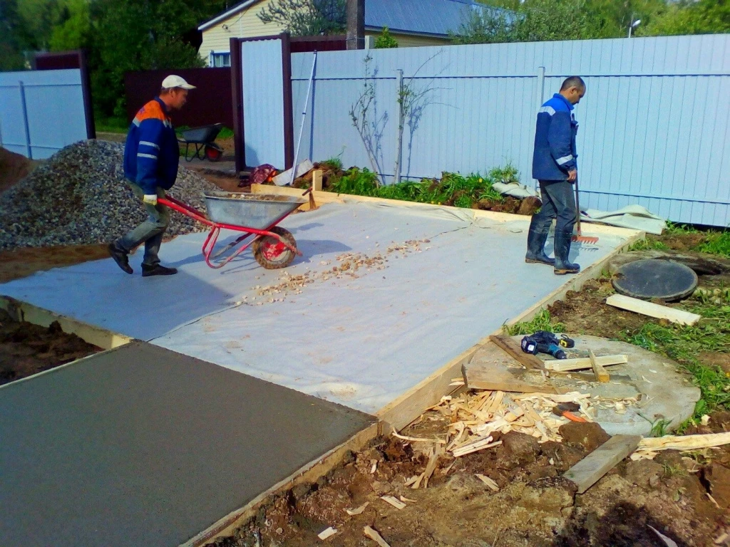 Строительство под ключ кровля бетонные работы дорожки отмостки