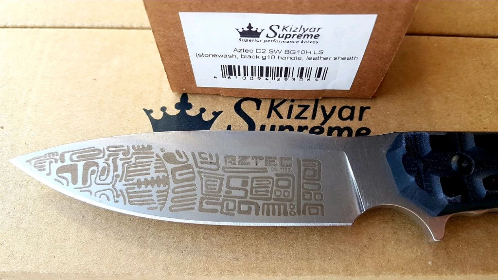 Нож Kizlyar Supreme Aztec Кожаные ножны