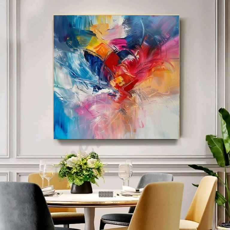 Картина маслом на холсте Радуга цветов