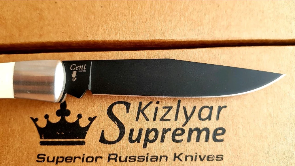Нож Kizlyar Supreme Gent D2 Bone Black Titanium